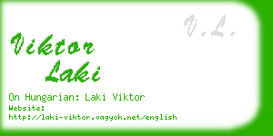 viktor laki business card